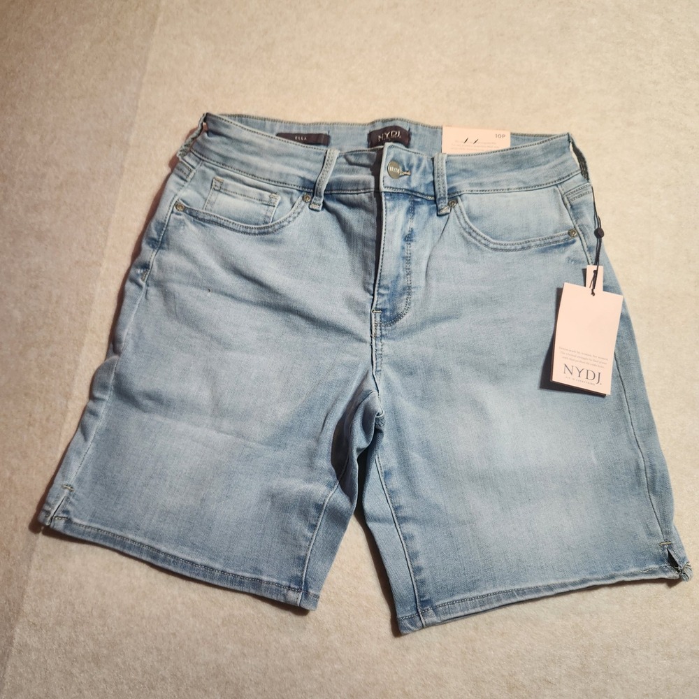 NYDJ Women's Ella Bermuda‎ Denim Shorts - Light Wash - 10P